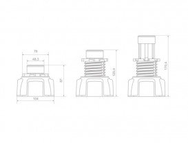 Комплект ніжок для піддону Radaway NB003W4 5902738056524