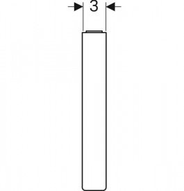 Комплект ножек для тумбы Geberit Selnova Square 20,2 см глянцевый хром 500.199.21.1