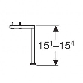 Комплект ножек для тумбы Geberit Smyle Square хром 500.367.00.1