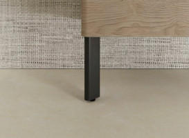 Комплект ніжок для тумби під раковину Hansgrohe Xelu Q алюміній матовий чорний 54145670