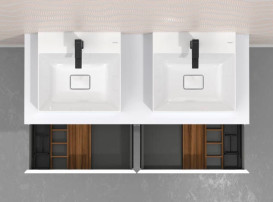 Комплект органайзерів для тумби Hansgrohe IntraStoris темний горіх 54231630