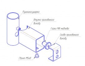 Комплект скрытого подключения Mario под круглый стояк Ø 30 4820111356300