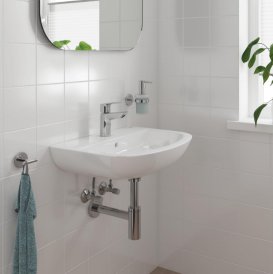 Комплект смесителей для ванной Grohe BauLoop New 4 в 1 с душевым набором и смесителем для кухни хром UA123225K3