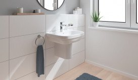 Комплект смесителей для ванной Grohe QuickFix Start  3 в 1 с душевым набором хром UA202301ME