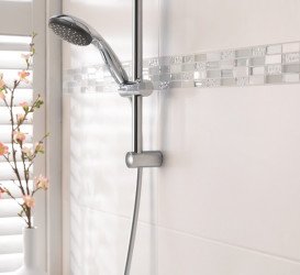 Комплект смесителей для ванной Grohe QuickFix Start Edge 3 в 1 с душевым набором хром UA202502SE