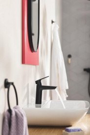 Комплект смесителей для ванной Grohe QuickFix Start 3 в 1 с душевым набором черный матовый UA303301MQ