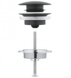 Комплект смесителей для ванной Grohe QuickFix Start 3 в 1 с душевым набором черный матовый UA303301MQ