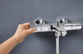 Комплект змішувачів для ванної Grohe QuickFix Start 3 в 1 з душовим набором хром UA202304TS