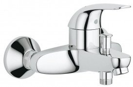 Комплект смесителей для ванной и кухни Grohe Euroeco 4 в 1 с душевым набором хром 123242K