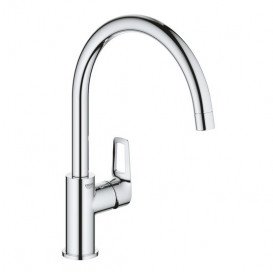 Комплект смесителей для ванной и кухни Grohe BauLoop 4 в 1 с душевым набором хром UA123225K1