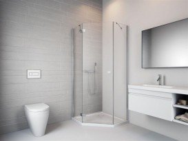 Комплект стенок Radaway Essenza New PTJ 90Zх80S хром/прозрачное стекло 385053-01-01