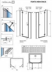 Комплект стенок фронтальных Radaway Fuenta New/Essenza New S хром/прозрачное стекло 384090-01-01