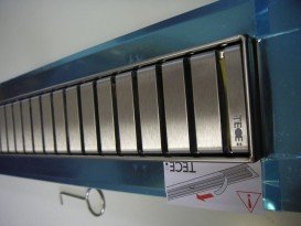 Комплект TECE TECElinus для монтажу дренажного каналу з декоративними гратами straight 800 мм нержавіюча сталь 15100080