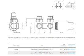 Комплект Теrma Twins All in One термостатичний кутовий лівий хром TGETTWINLKRO