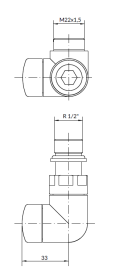Комплект Теrma Vision All in One регулюючий триосьовий лівий хром TGERVISILKRO