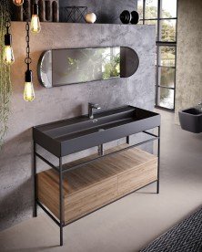 Консоль для раковини Hidra Faster Kiub 121х46 см дуб рустикаль KS2C120 110 rovere rustico