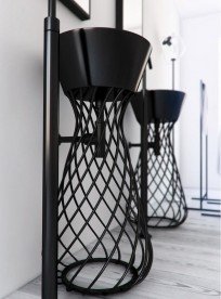 Консоль для раковины Hidra Wire металл черный матовый W3 026 nero matt