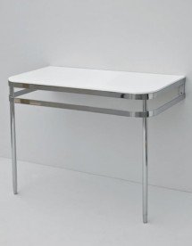 Консоль под раковину ArtCeram Azuley на 90 см белый глянцевый/хром AZA003 71;01