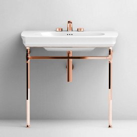 Консоль під раковину ArtCeram Civitas на 90 см рожеве золото CIA004 77