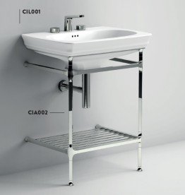 Консоль под раковину ArtCeram Civitas на 68 см с полкой-решеткой хром CIA002 71