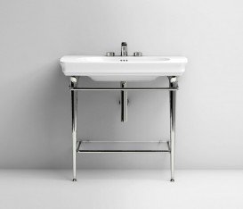 Консоль під раковину ArtCeram Civitas на 90 см з полицею хром CIA009 71