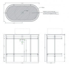 Консоль під раковину Artceram Flair 4.0 метал чорний матовий ACA068 17