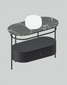 Консоль під раковину Artceram Flair 4.0 метал чорний матовий ACA068 17