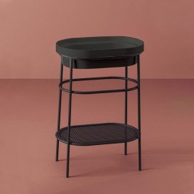 Консоль под раковину Artceram Fuori Scala на 58 см металл черный матовый ACA055 17