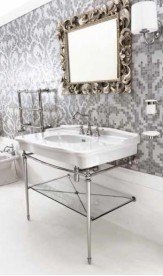 Консоль під раковину ArtCeram Hermitage на 112 см з полицею хром HEA017 71