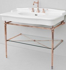 Консоль під раковину ArtCeram Hermitage на 112 см з полицею бронза HEA017 72