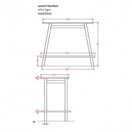 Консоль під раковину ArtCeram Naked System Trapezio на 97 см дуб вибілений ACM012