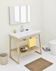 Консоль под раковину ArtCeram Naked System SLITTA на 97 см дуб ACM014