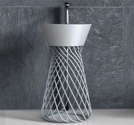 Консоль під раковину ArtCeram Wire на 43 см білий глянсовий ACA045 01