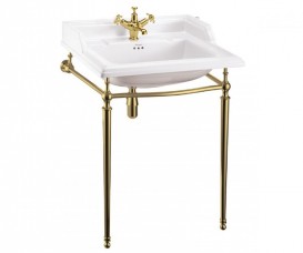 Консоль под раковину Burlington 60 см латунь золото T49A GOL
