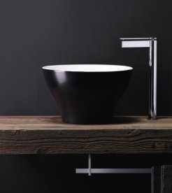 Консоль під раковину Kerasan Retro 73 см чорний глянсовий ніжки золото 7362K3