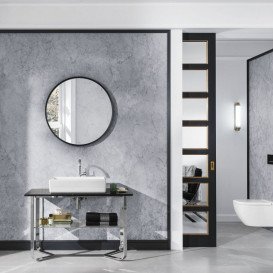 Консоль під раковину Villeroy & Boch Antheus 120х57 см нержавіюча сталь/мармур чорний B06400RP