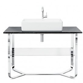 Консоль под раковину Villeroy & Boch Antheus 120х57 см нержавеющая сталь/мрамор черный B06400RP