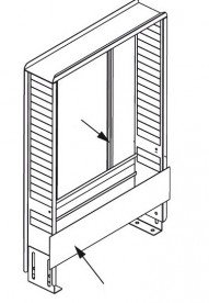 Корпус коллекторного шкафа (внутренний шкаф) TECE TECEfloor VS-UP 80/1025 сталь белый 77351015