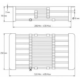 Корзина для кухонной мойки Kroner KRP Trocken-024 черный/хром CV026278