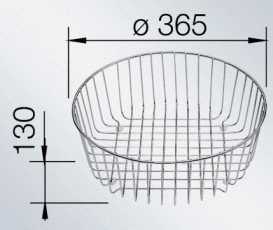 Корзина для посуды Blanco нержавеющая сталь 220574