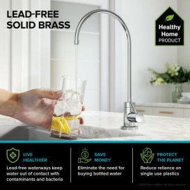 Кран для фильтрованной воды Kraus Purita однорычажный латунь хром FF-100CH