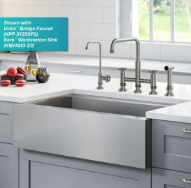 Кран для фільтрованої води Kraus Urbix одновентильний нержавіюча сталь FF-101SFS