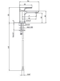 Кран для холодной воды Villeroy & Boch Subway 3.0 однорычажный хром TVW11200600061