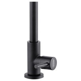 Кран для кухні на воду Kroner KRP Edelstahl Klassisch SCH098 одноважільний чорний CV032173