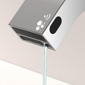 Кран для раковины Tres Electronic электронный на одну воду с автоматическим дозатором мыла хром 39210304