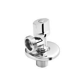 Кран приладовий Kroner KRP Eckventil C202 кутовий ½''х'' ЗЗ латунь хром CV027380