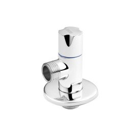 Кран приладовий Kroner KRP Eckventil C301 кутовий ½''х½'' ЗЗ латунь хром CV027381