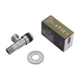 Кран приборный Kroner KRP Edelstahl Klassisch-ESG102 ½''х¾'' НН нержавеющая сталь CV022975