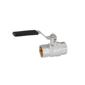 Кран кульовий Kroner KN-06/12 ¾'' ВВ PN40 з ручкою латунь нікельована CV033216