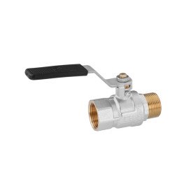 Кран шаровый Kroner KN-06/9 1'' ВН PN40 с ручкой латунь никелированная CV033219